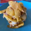 El cooksnap de mambanegra cuando hizo Milhojas de manzana queso de cabra y foie.