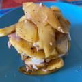 El cooksnap de mambanegra cuando hizo Milhojas de manzana queso de cabra y foie.