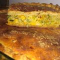 El cooksnap de Laura Marmo cuando hizo Tarta de puerros, choclo y cebolla.