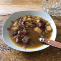 El cooksnap de Yenia Angulo García cuando hizo Sopa de remolacha - Borsch.