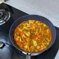 Cooksnap perryna semasa beliau membuat Ayam Paprik ala Thai.