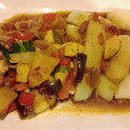 El cooksnap de Andrea Alvarez 💛 cuando hizo Estofado🥘🍱🍲 de berenjena🍆 y calabacin🍛🥙🍚.
