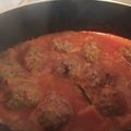 El cooksnap de Carla cuando hizo Albóndigas de carne picada.