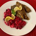Eva Balazs (ízek és ízlések) Cooksnap-ja, amikor elkészítette a(z) Ponty mák panírban majonézes céklasalátával receptet.