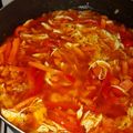 El cooksnap de Claudia Linares cuando hizo Pollo en escabeche.
