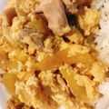 [Chuck]'s cooksnap of when they made Oyakodon! (Paternity Bowl because an egg comes out from a chicken, or a chicken comes out from an egg).