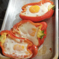 El cooksnap de Cuata Tere cuando hizo Pimientos rellenos de jamón, queso y huevo.