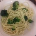 El cooksnap de Fruma cuando hizo Spaghetti con brócoli.