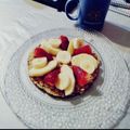 El cooksnap de Fabricio Acosta cuando hizo Pancakes de banana y avena sin azúcar.