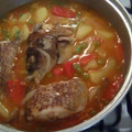 El cooksnap de Javier cuando hizo Caldeirada de maragota.