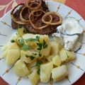 Jolika Marsalik-Bökényi Cooksnap-ja, amikor elkészítette a(z) Mustáros tarja sült hagymával receptet.