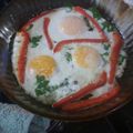 El cooksnap de Alejandra Martinez cuando hizo Huevo al horno con morrón asado.