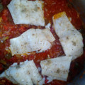 El cooksnap de Seguñnda de Sosa Ruiz cuando hizo Bacalao al horno con tomate casero.