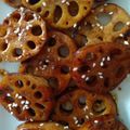 Leonella's cooksnap of when they made Lotuswurzel Süß-Sauer-Sojasauce (Renkon no amazu an 蓮根の甘酢あん).