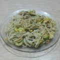 El cooksnap de Lady Marmalade cuando hizo Espaguetis con salsa de calabacín y limón con aroma de menta.