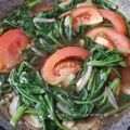 Cooksnap Atie SweetChocbakeries semasa beliau membuat Cendawan kangkung goreng belacan.