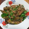 รูป Cooksnap ของ Pornchai Doungngern เมื่อเขาทำ ผัดมะเขือยาวหมูสับ เฮงเฮงเฮง
