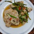 El cooksnap de Ari Rodriguez cuando hizo Contramuslos de pollo con espárragos.