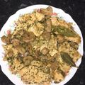 El cooksnap de Oscar cuando hizo Pechuga de pollo en salsa con champiñones.