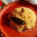 Tina Chakraborty let's Cook's cooksnap of when they made Basanti pulao.