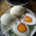 Cooksnap Ziana Chesaad semasa beliau membuat Telur Masin Rebus.