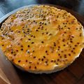 El cooksnap de Cecilia cuando hizo Cheesecake de Maracuyá.