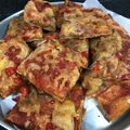 El cooksnap de Amaru Maeda cuando hizo Pizza casera con piña y jamón.