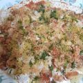 Bina Samir Telivala's cooksnap of when they made Dahi bhalla papdi chat.