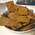 El cooksnap de chus cuando hizo Crackers de sésamo keto.