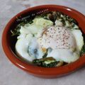 Cooksnap de Un amour de cuisine sur la recette Œuf cocotte aux épinards