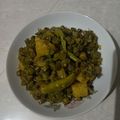 Heena Shaikh's cooksnap of when they made Potato and French Beans.
