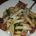 Candice Marie's cooksnap of when they made Spinach And Garlic Penne With Chicken.