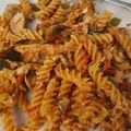 El cooksnap de MARIBEL cuando hizo Pasta de lenteja roja con verdura y atún.