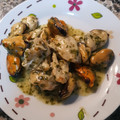 El cooksnap de José María Piñón Cobelo cuando hizo Cocochas de bacalao en salsa de mejillones.