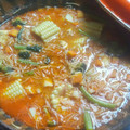 El cooksnap de Enrique Garcia cuando hizo Sopa de fideo con verduras.
