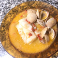El cooksnap de Cinthya Hernandez cuando hizo Bacalao en salsa con almejas al limón.