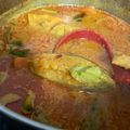 Cooksnap Natasha Alisha semasa beliau membuat Gulai Siam Ikan.