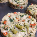 El cooksnap de Nelida G. Carbajo cuando hizo Pie de coliflor y espinacas con nueces.