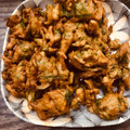 Yashal Ahmad's cooksnap of when they made Palak Pakoray.