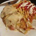 El cooksnap de Naomy Cabrera cuando hizo Pechugas de pollo rellenas de jamón y queso.