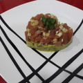 El cooksnap de Nidia Peinado cuando hizo Tartar de atún en cama de guacamole.