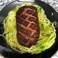 El cooksnap de Amaia Beeme cuando hizo Magret de Pato con Spaguetis de Calabacín.