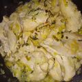 El cooksnap de Silvia Mariela cuando hizo Pollo al verdeo con papas al pimentón.