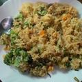 Lalika Saha का कुकस्नैप जब उन्होंने शेजवान फ्राइड राइस देशी तड़का (Fried rice desi tadka recipe in hindi) बनाया था।