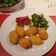 El cooksnap de Vicente cuando hizo Buñuelos de patata y queso con salsa de piquillos.