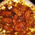 El cooksnap de Gustavo cuando hizo Costillas de cerdo en salsa BBQ de mi autoría, con papas y aguacate.