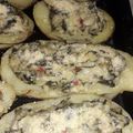 El cooksnap de fiore g cuando hizo Papas rellenas con salsa blanca y acelga.