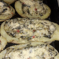 El cooksnap de fiore g cuando hizo Papas rellenas con salsa blanca y acelga.