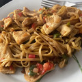 El cooksnap de Lorenzo Yzuel Lumbierres cuando hizo Noodles de arroz con pimientos y pollo.