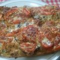 El cooksnap de josi E. cuando hizo Pizza con base de coliflor.